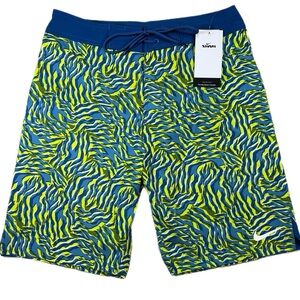Nike Swim Vibrant Blue and Yellow Swim Shorts-NWT-Men’s Size M/30